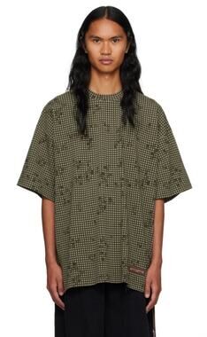 Mastermind World | Khaki Check T-shirt In Night Desert L